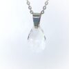 Collier pendentif poire transparent – Image 3